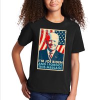 Funny I'm Joe Biden And I Forgot This Message Kids T-Shirt