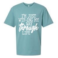 Funny I'm Just WTF-ing My Way Through Life Sueded Cloud Jersey T-Shirt