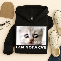 Funny I'm Not A Cat Zoom Lawyer Cat Meme Hoodie