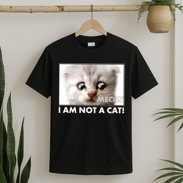 Funny I'm Not A Cat Zoom Lawyer Cat Meme T-Shirt