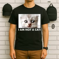 Funny I'm Not A Cat Zoom Lawyer Cat Meme T-Shirt