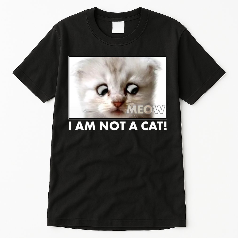 Funny I'm Not A Cat Zoom Lawyer Cat Meme Tall T-Shirt