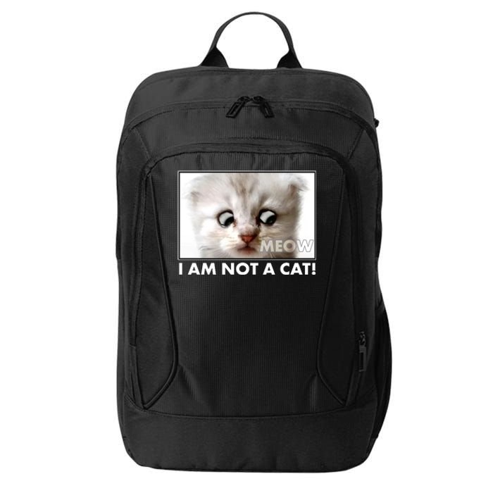 Funny I'm Not A Cat Zoom Lawyer Cat Meme City Backpack