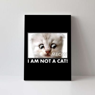 Funny I'm Not A Cat Zoom Lawyer Cat Meme Canvas