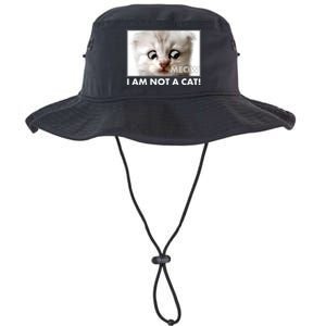 Funny I'm Not A Cat Zoom Lawyer Cat Meme Legacy Cool Fit Booney Bucket Hat