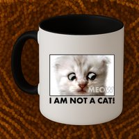 Funny I'm Not A Cat Zoom Lawyer Cat Meme Mug
