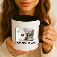 Funny I'm Not A Cat Zoom Lawyer Cat Meme Mug
