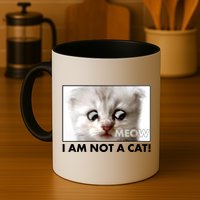 Funny I'm Not A Cat Zoom Lawyer Cat Meme Mug