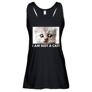 Funny I'm Not A Cat Zoom Lawyer Cat Meme Ladies Essential Flowy Tank