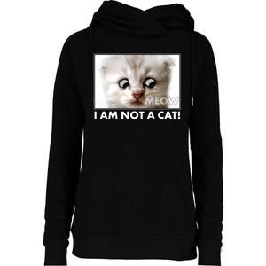 Funny I'm Not A Cat Zoom Lawyer Cat Meme Womens Funnel Neck Pullover Hood