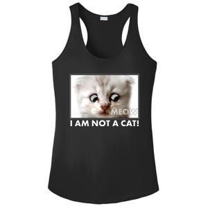 Funny I'm Not A Cat Zoom Lawyer Cat Meme Ladies PosiCharge Competitor Racerback Tank