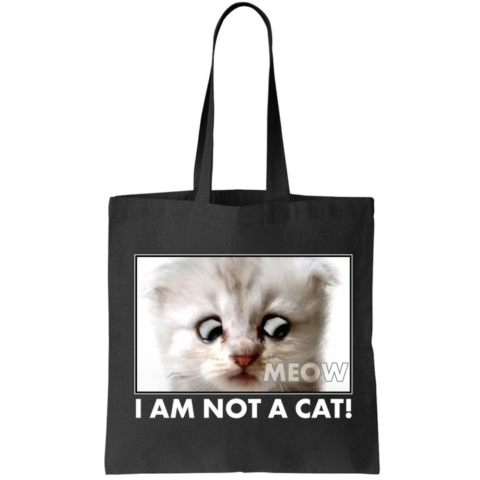 Funny I'm Not A Cat Zoom Lawyer Cat Meme Bag