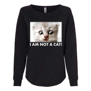 Funny I'm Not A Cat Zoom Lawyer Cat Meme Womens California Wash Sweatshirt