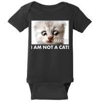 Funny I'm Not A Cat Zoom Lawyer Cat Meme Baby Bodysuit