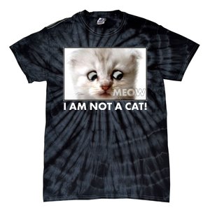 Funny I'm Not A Cat Zoom Lawyer Cat Meme Tie-Dye T-Shirt