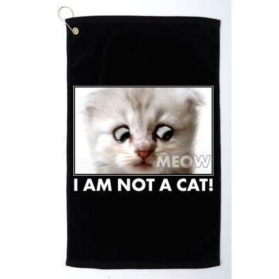 Funny I'm Not A Cat Zoom Lawyer Cat Meme Golf Towel