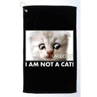 Funny I'm Not A Cat Zoom Lawyer Cat Meme Golf Towel