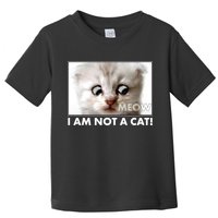 Funny I'm Not A Cat Zoom Lawyer Cat Meme Toddler T-Shirt