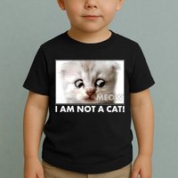 Funny I'm Not A Cat Zoom Lawyer Cat Meme Toddler T-Shirt