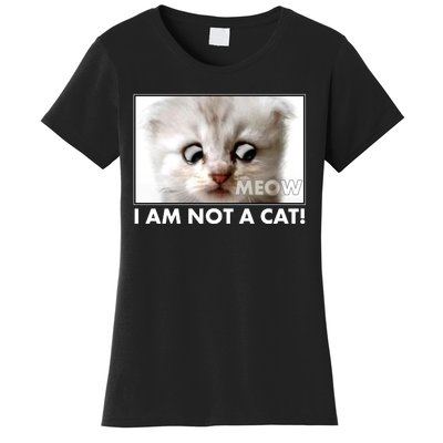 Funny I'm Not A Cat Zoom Lawyer Cat Meme Women's T-Shirt