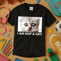 Funny I'm Not A Cat Zoom Lawyer Cat Meme Kids T-Shirt