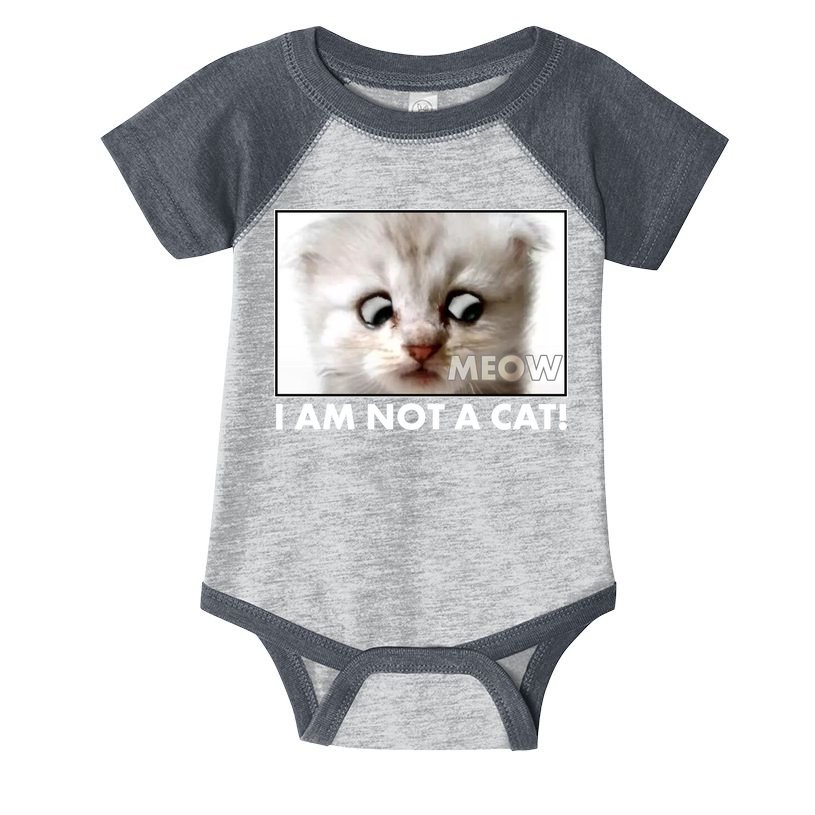 Funny I'm Not A Cat Zoom Lawyer Cat Meme Infant Baby Jersey Bodysuit