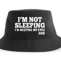 Funny I'm Not Sleeping Dad Sustainable Bucket Hat