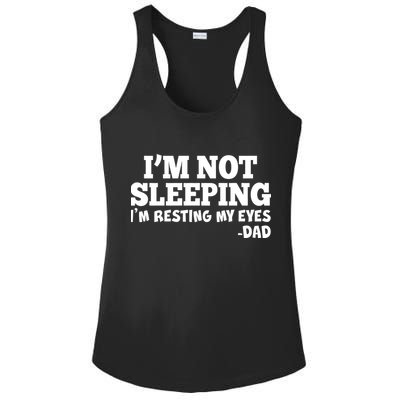 Funny I'm Not Sleeping Dad Ladies PosiCharge Competitor Racerback Tank