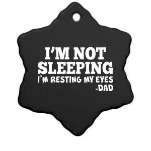 Funny I'm Not Sleeping Dad Ceramic Star Ornament