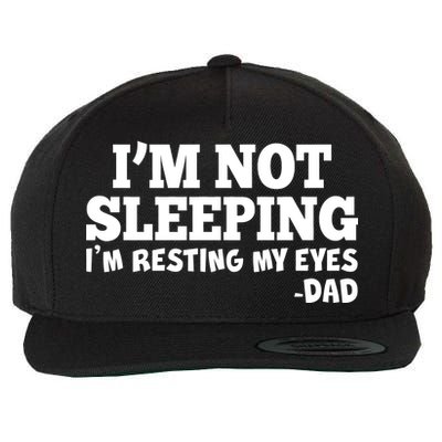 Funny I'm Not Sleeping Dad Wool Snapback Cap