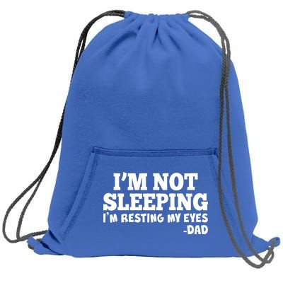 Funny I'm Not Sleeping Dad Sweatshirt Cinch Pack Bag