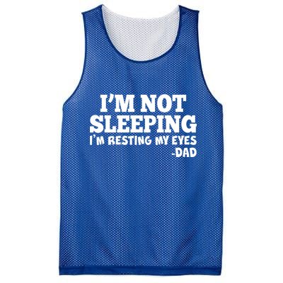 Funny I'm Not Sleeping Dad Mesh Reversible Basketball Jersey Tank