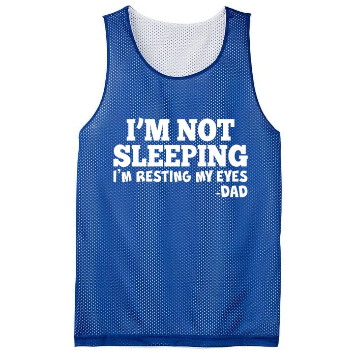 Funny I'm Not Sleeping Dad Mesh Reversible Basketball Jersey Tank