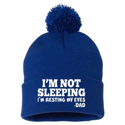 Funny I'm Not Sleeping Dad Pom Pom 12in Knit Beanie