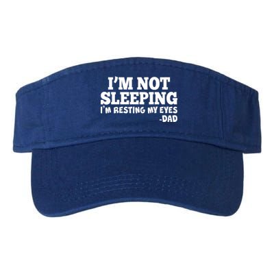 Funny I'm Not Sleeping Dad Valucap Bio-Washed Visor