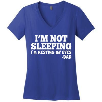 Funny I'm Not Sleeping Dad Women's V-Neck T-Shirt