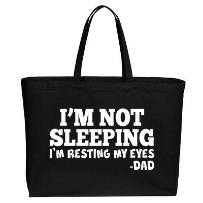 Funny I'm Not Sleeping Dad Cotton Canvas Jumbo Tote