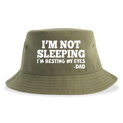 Funny I'm Not Sleeping Dad Sustainable Bucket Hat