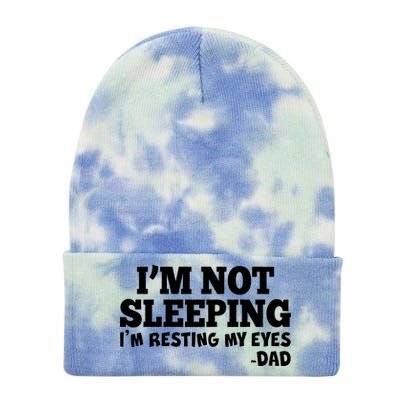 Funny I'm Not Sleeping Dad Tie Dye 12in Knit Beanie