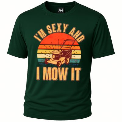 Funny I'm Sexy And I Mow It Vintage Performance Shirt