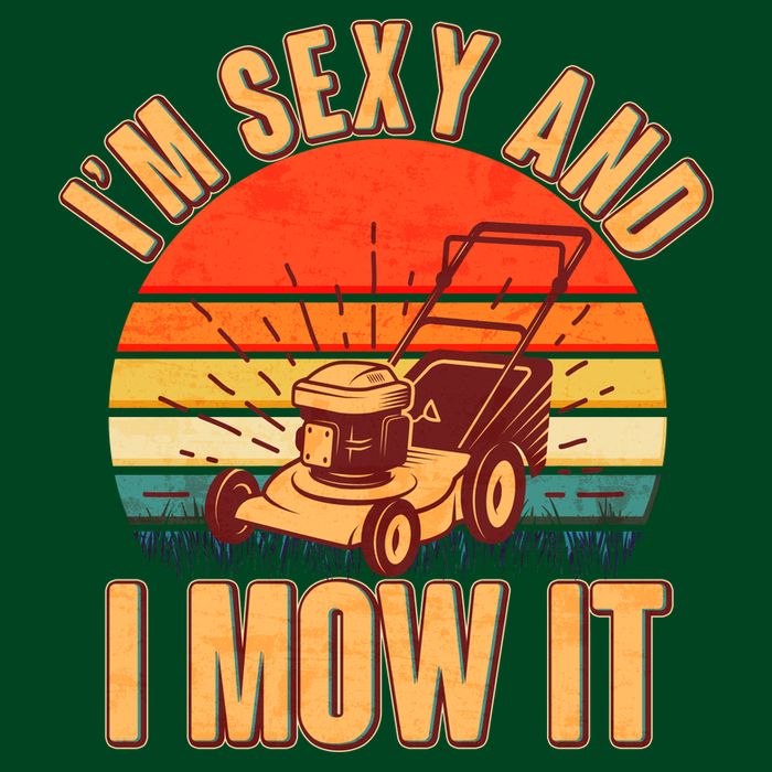Funny I'm Sexy And I Mow It Vintage Visor