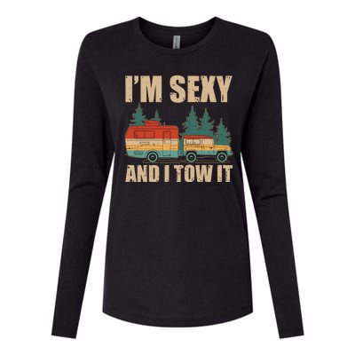 Funny I'm Sexy and I Tow It Womens Cotton Relaxed Long Sleeve T-Shirt