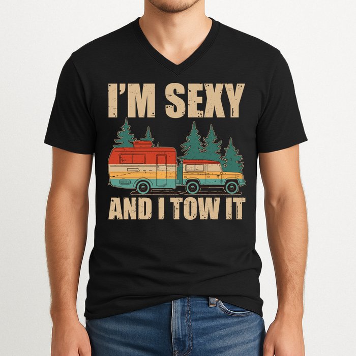 Funny I'm Sexy and I Tow It V-Neck T-Shirt