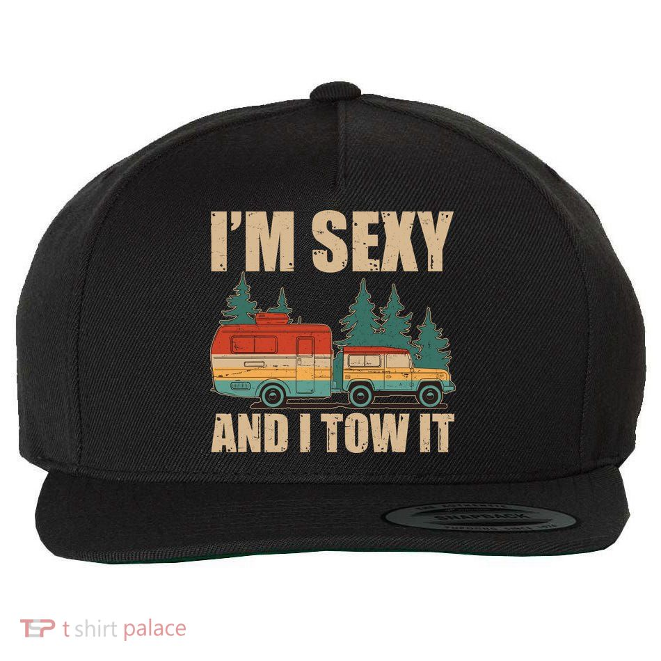 Funny I'm Sexy and I Tow It Wool Snapback Cap