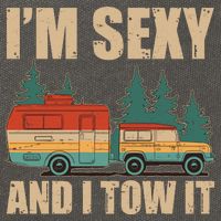 Funny I'm Sexy and I Tow It Cotton Canvas Backpack