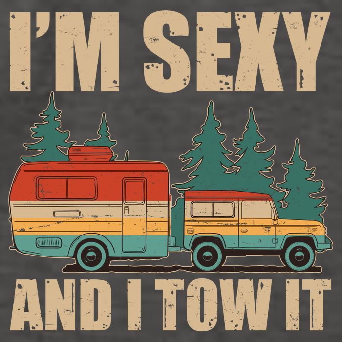 Funny I'm Sexy and I Tow It Vector Backpack