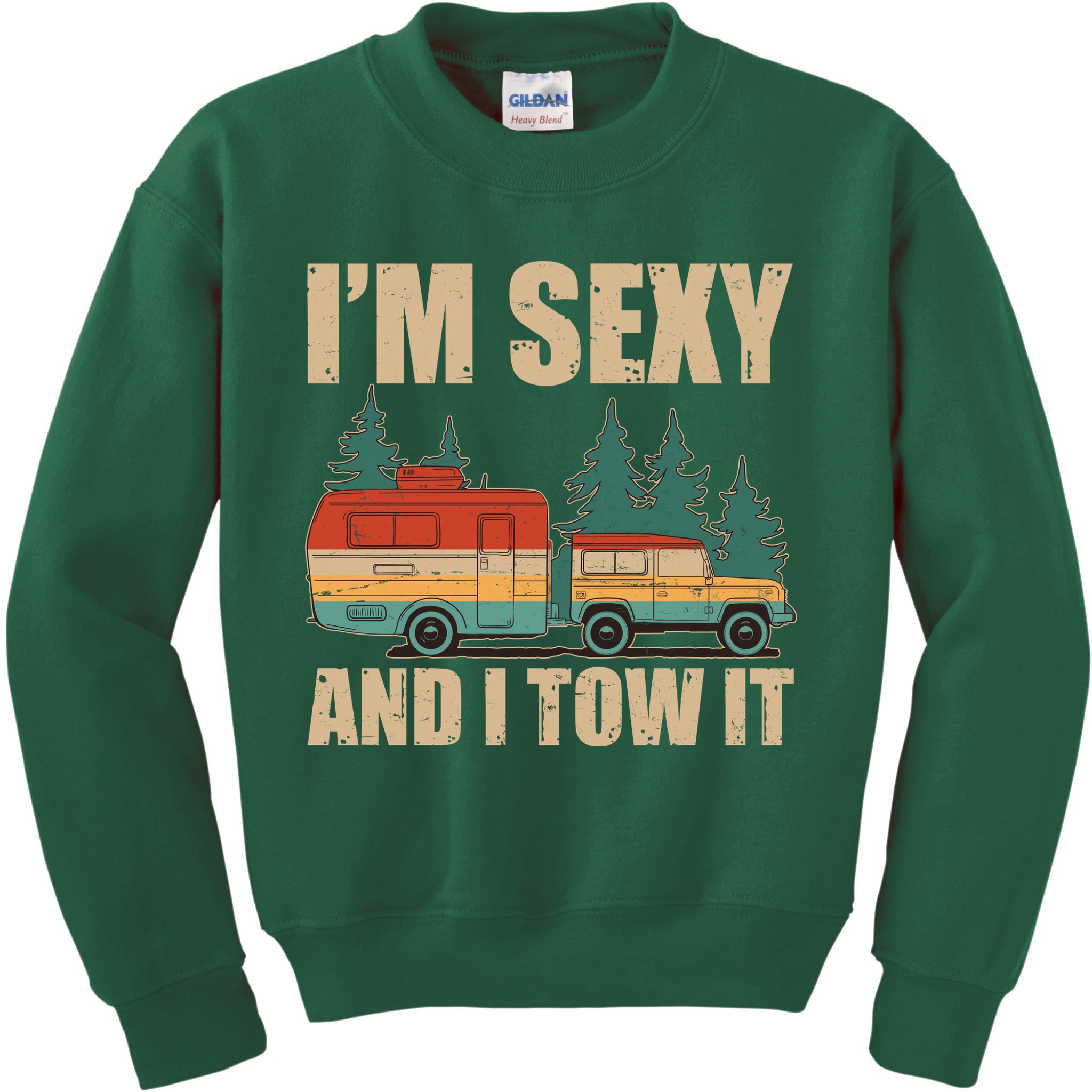 Funny I'm Sexy and I Tow It Kids Sweatshirt