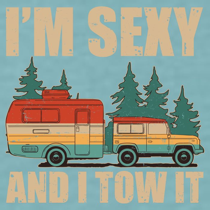 Funny I'm Sexy and I Tow It Sueded Cloud Jersey T-Shirt