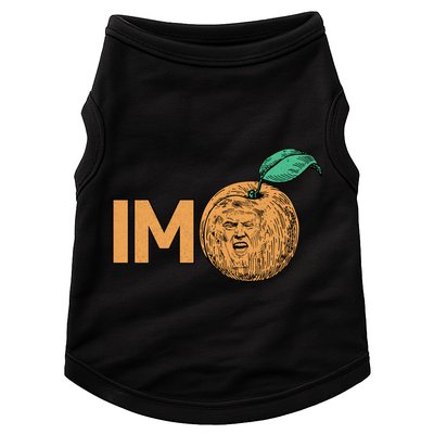 Funny Impeach Trump Peach Logo Doggie Tank