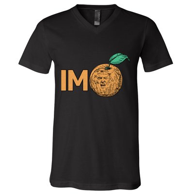 Funny Impeach Trump Peach Logo V-Neck T-Shirt